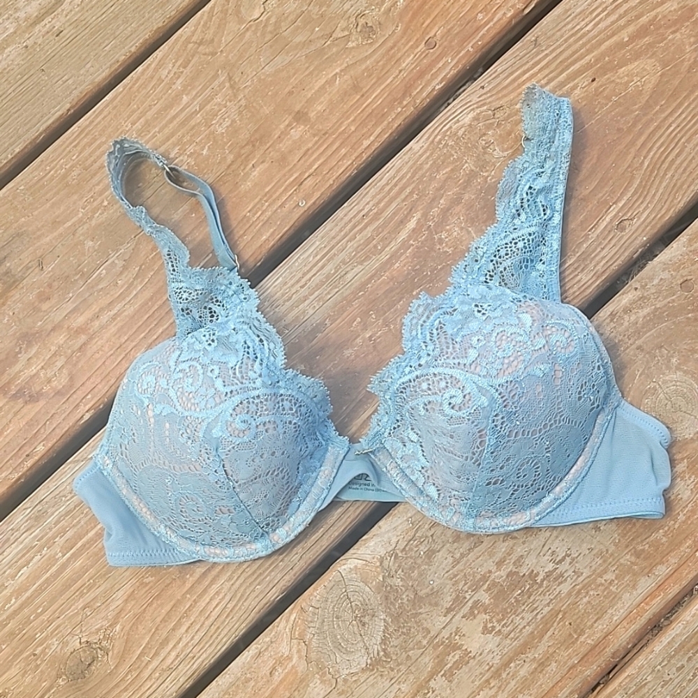 Third Love blue lace bra 32 b1/2